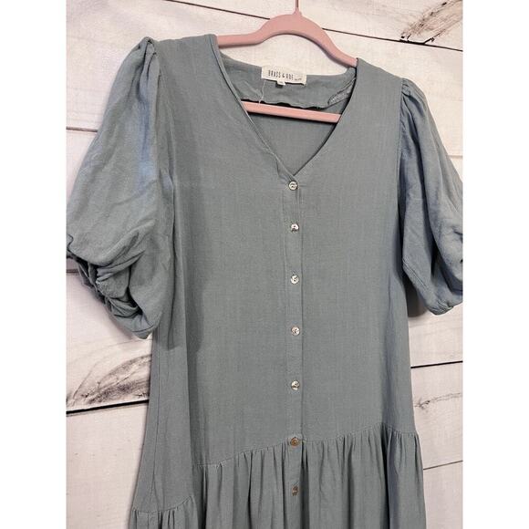 Brass & Roe By CTS Dress Button Up Size XS - Picture 2 of 6